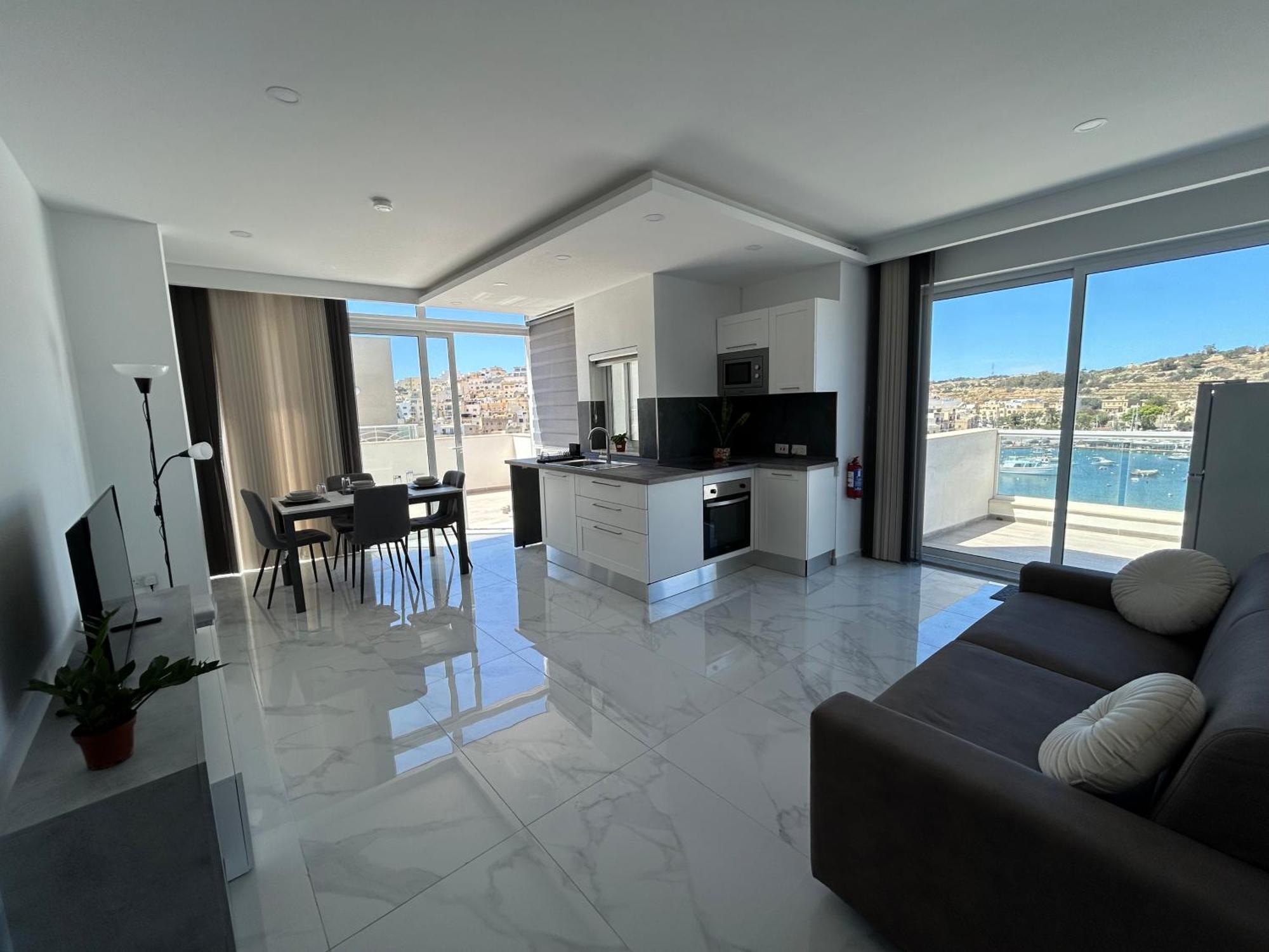 Seaview Setters Penthouse Marsaskala Apartment Ngoại thất bức ảnh
